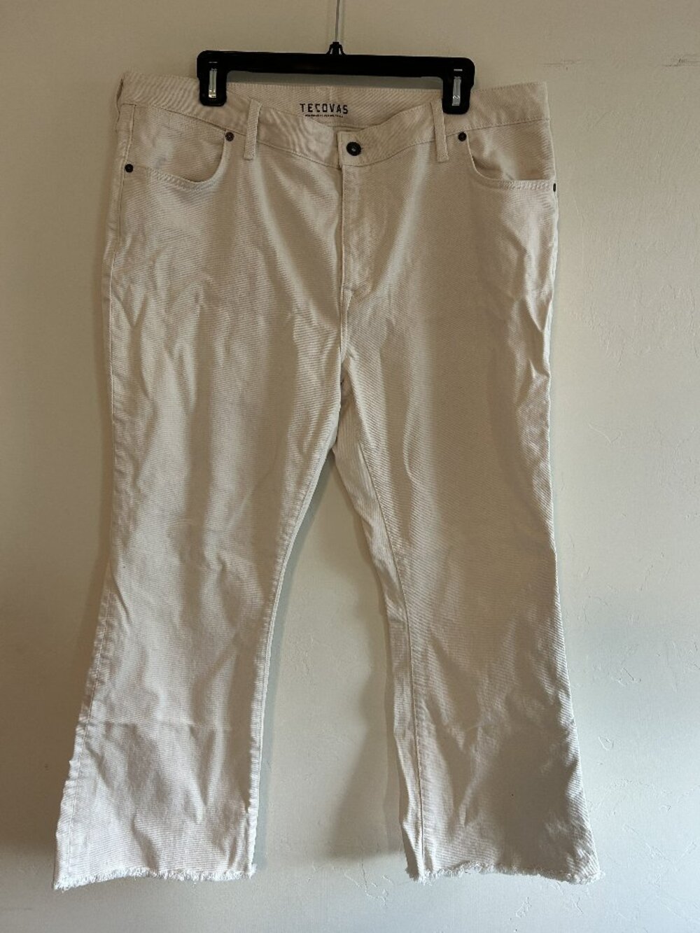 Tecovas Women’s High Rise Straight Jeans Natural Denim Cream